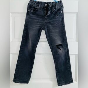 Old Navy boy’s Charcoal/Black Distressed Denim Pants